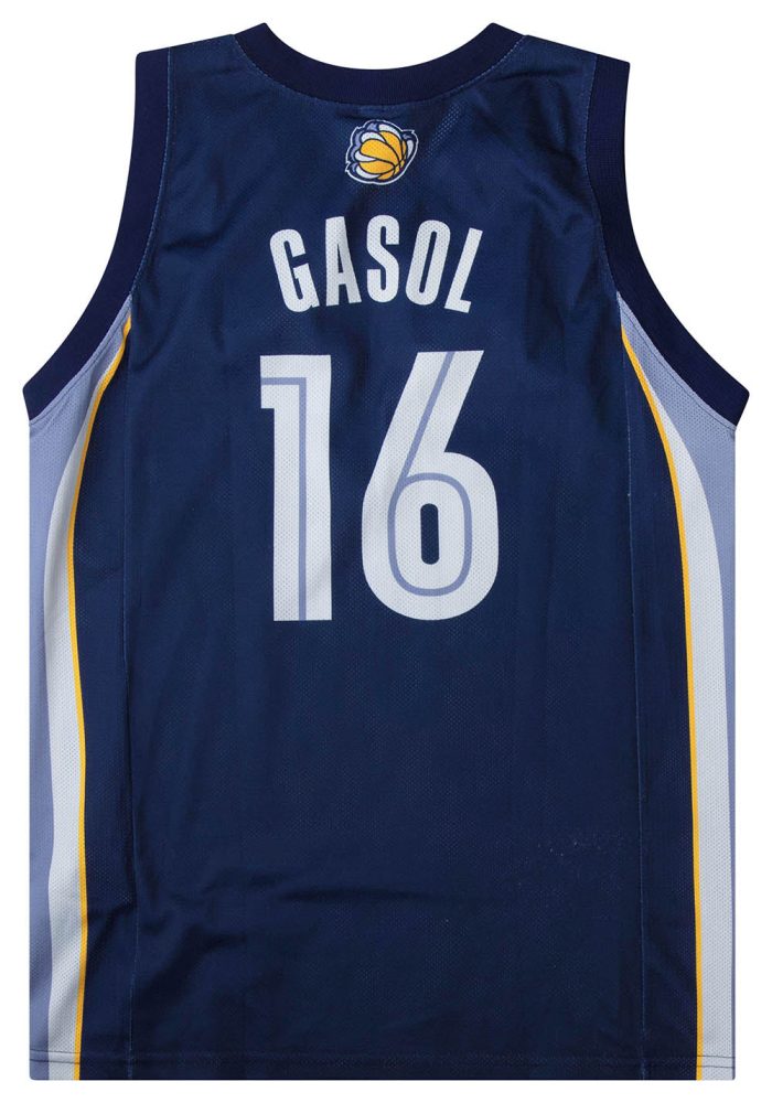 2004-08 MEMPHIS GRIZZLIES GASOL #16 CHAMPION JERSEY (AWAY) M 2 GRZA0403Back