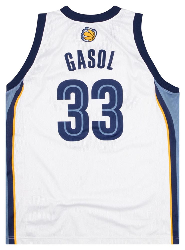 2008-10 MEMPHIS GRIZZLIES GASOL #33 CHAMPION JERSEY (HOME) M 2 GRZH0801Back