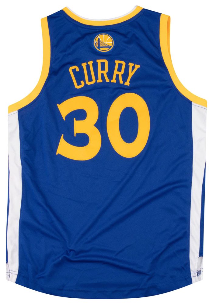 2010-14 GOLDEN STATE WARRIORS CURRY #30 ADIDAS SWINGMAN JERSEY (AWAY) M 2 GSWA1001Back