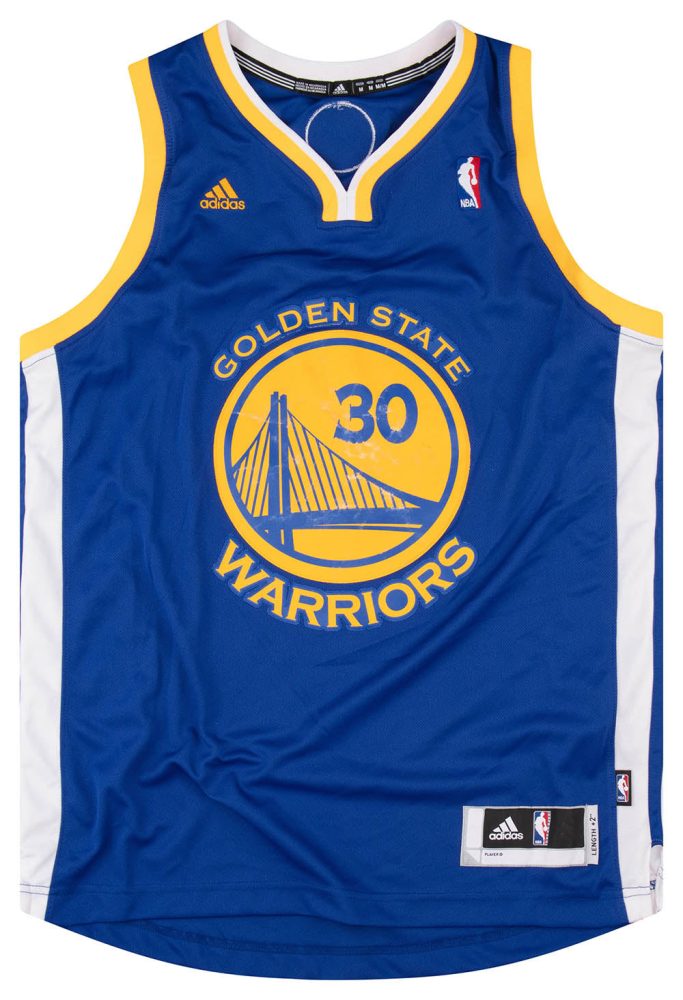 2010-14 GOLDEN STATE WARRIORS CURRY #30 ADIDAS SWINGMAN JERSEY (AWAY) M 1 GSWA1001Front