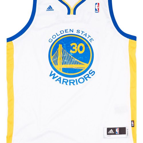 2010-14 GOLDEN STATE WARRIORS CURRY #30 ADIDAS SWINGMAN JERSEY (HOME) XL