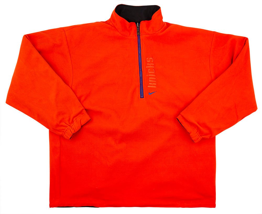 2001 NEW YORK KNICKS NIKE 1/4 ZIP REVERSIBLE JACKET XL 3 Game715842edit