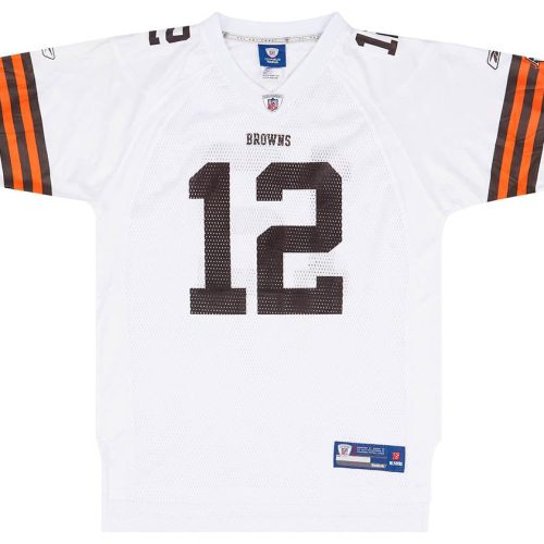 2010-11 CLEVELAND BROWNS McCOY #12 REEBOK ON FIELD JERSEY (AWAY) Y