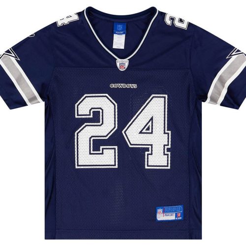 2007 DALLAS COWBOYS BARBER #24 REEBOK ON FIELD JERSEY (HOME) WOMENS (M)