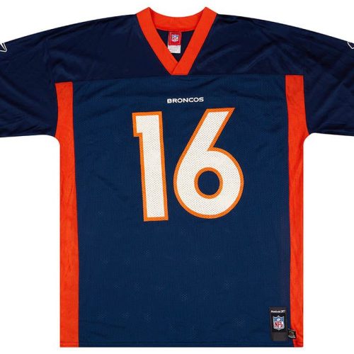 2005-06 DENVER BRONCOS PLUMMER #16 REEBOK REPLICA JERSEY (HOME) XL