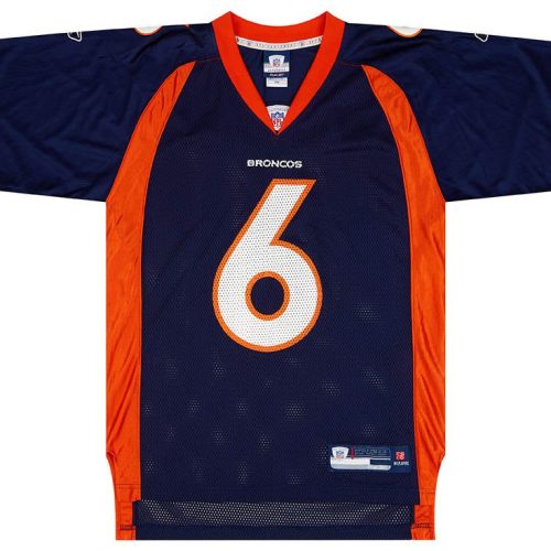 2007 DENVER BRONCOS CUTLER #6 REEBOK ON FIELD JERSEY (HOME) L