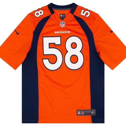 2012 DENVER BRONCOS MILLER #58 NIKE GAME JERSEY (HOME) M
