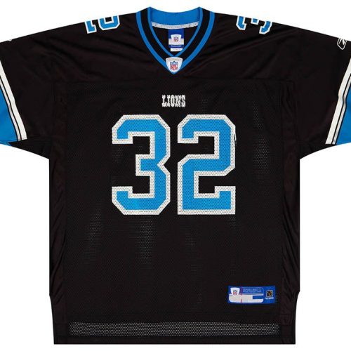 2005-06 DETROIT LIONS BLY #32 REEBOK ON FIELD JERSEY (ALTERNATE) XL