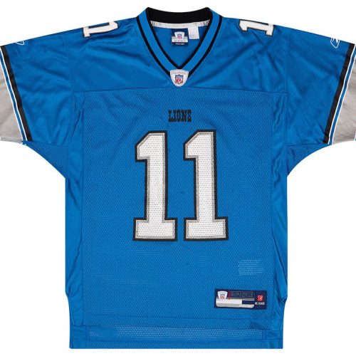 2007 DETROIT LIONS R. WILLIAMS #11 REEBOK ON FIELD JERSEY (HOME) M