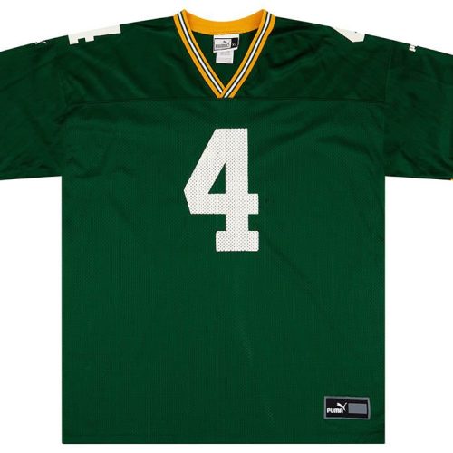 1997-00 GREEN BAY PACKERS FAVRE #4 PUMA JERSEY (HOME) XL