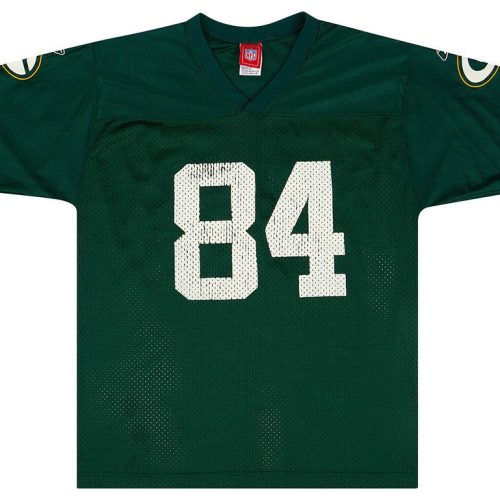 2001 GREEN BAY PACKERS SCHROEDER #84 REEBOK REPLICA JERSEY (HOME) Y