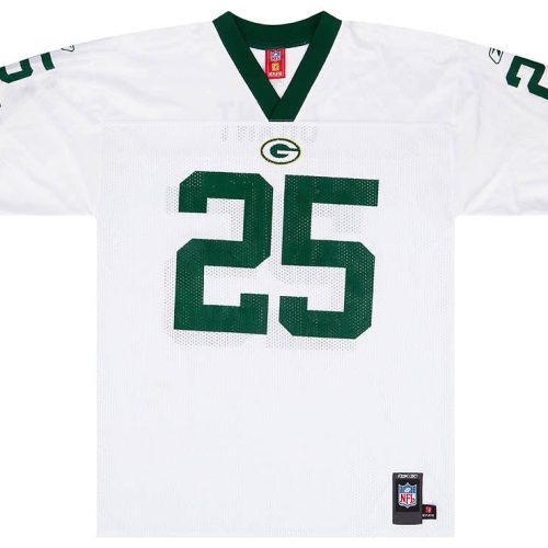 2007 GREEN BAY PACKERS GRANT #25 REEBOK REPLICA JERSEY (AWAY) L