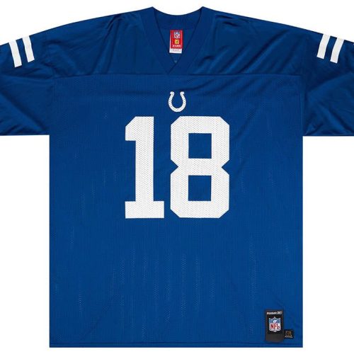 2005-06 INDIANAPOLIS COLTS MANNING #18 REEBOK REPLICA JERSEY (HOME) XXL