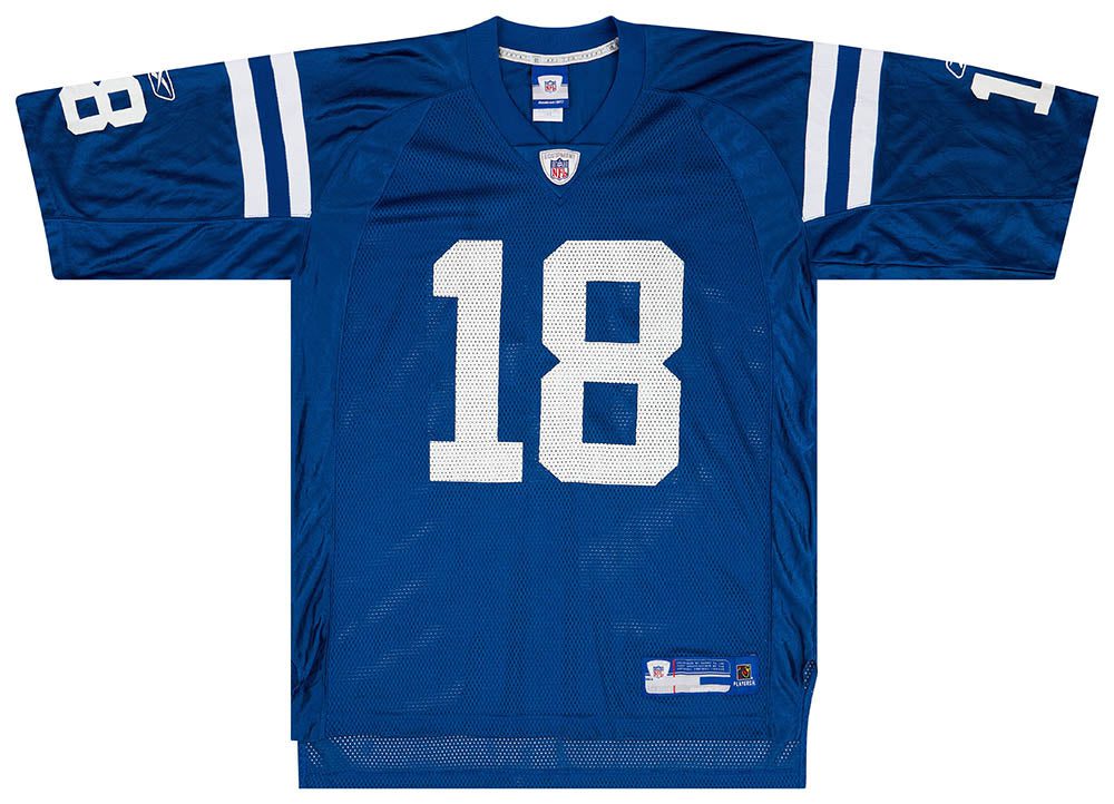 2005-06 INDIANAPOLIS COLTS MANNING #18 REEBOK ON FIELD JERSEY (HOME) M 1 Game7 24 05 23 88 326582d0 86ba 4eda 9193 f4c20f66ec15