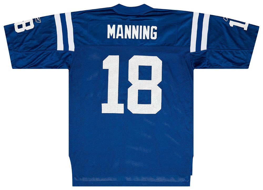 2005-06 INDIANAPOLIS COLTS MANNING #18 REEBOK ON FIELD JERSEY (HOME) M 2 Game7 24 05 23 89 6423a8c5 4480 45b9 8833 127c607e5c2a