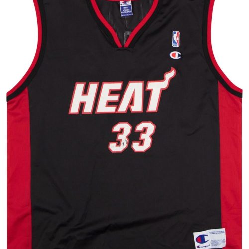 2000-02 MIAMI HEAT MOURNING #33 CHAMPION JERSEY (AWAY) L