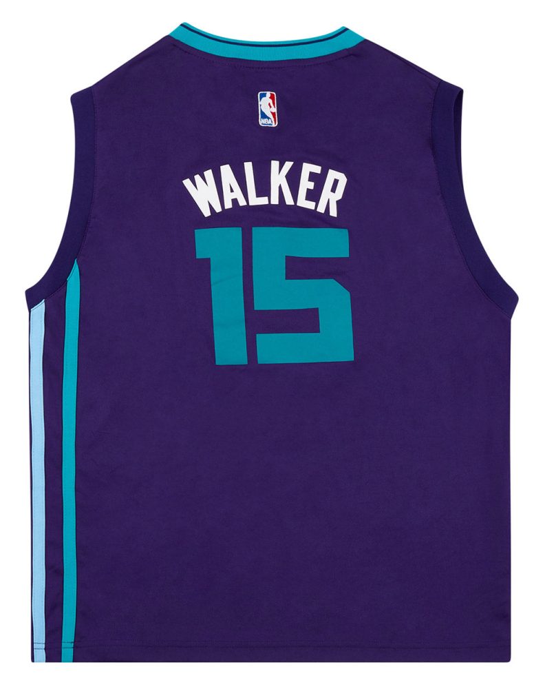 2014-17 CHARLOTTE HORNETS WALKER #15 ADIDAS JERSEY (AWAY) Y 2 HORA1401Back