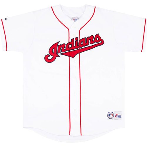 2000-01 CLEVELAND INDIANS MAJESTIC JERSEY (HOME) XL