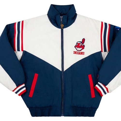 1990's CLEVELAND INDIANS PRO PLAYER RAIN COAT M