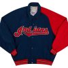 1990's CLEVELAND INDIANS STARTER DUGOUT JACKET XL 4 INDJ9014Front