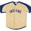 1990's CLEVELAND INDIANS STARTER JERSEY L 4 INDT9002Front
