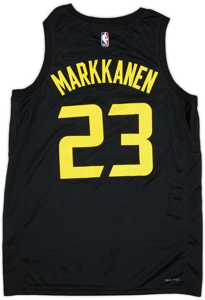 2022-23 UTAH JAZZ MARKKANEN #23 JORDAN SWINGMAN JERSEY (ALTERNATE) L - W/TAGS 2 JA2T2202 2