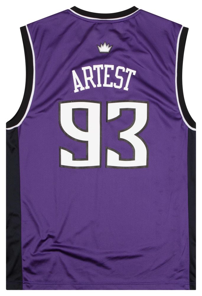 2006 SACRAMENTO KINGS ARTEST #93 REEBOK JERSEY (AWAY) L 2 KNGA0601Back
