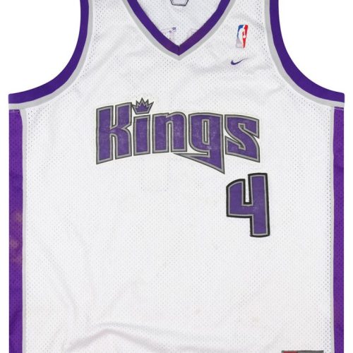 2002-04 SACRAMENTO KINGS WEBBER #4 NIKE SWINGMAN JERSEY (HOME) XXL