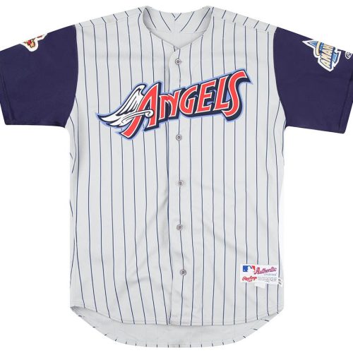 2001 ANAHEIM ANGELS RAWLINGS PRO CUT JERSEY (AWAY) L