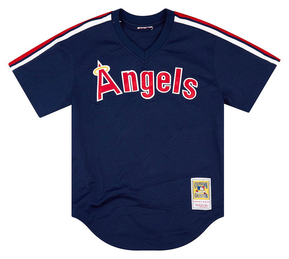 1984 CALIFORNIA ANGELS CAREW #29 MITCHELL & NESS JERSEY (AWAY) M 1 LAAACC01Front