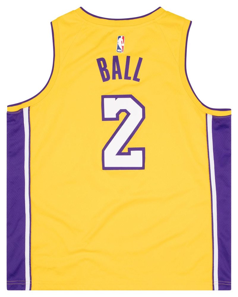 2017-18 LA LAKERS BALL #2 NIKE SWINGMAN JERSEY (AWAY) XL 2 LALA1702Back