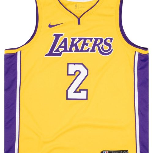 2017-18 LA LAKERS BALL #2 NIKE SWINGMAN JERSEY (AWAY) XL