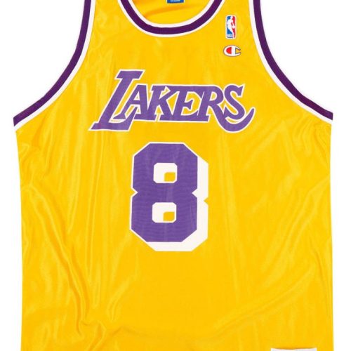 1996-99 LA LAKERS BRYANT #8 CHAMPION JERSEY (HOME) XL