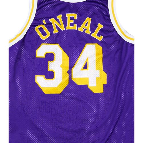 1996-99 LA LAKERS O’NEAL #34 CHAMPION JERSEY (REVERSIBLE) M 7 LALH9646Back Reverse