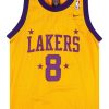 1957 LA LAKERS BRYANT #8 NIKE REWIND SWINGMAN JERSEY (HOME) Y 4 LALHCC13Front
