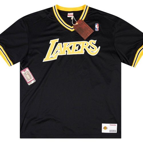 2014-15 LA LAKERS MITCHELL & NESS TRAINING TEE XL - W/TAGS