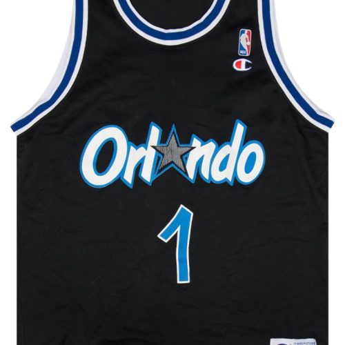 1993-94 ORLANDO MAGIC HARDAWAY #1 CHAMPION JERSEY (AWAY) L