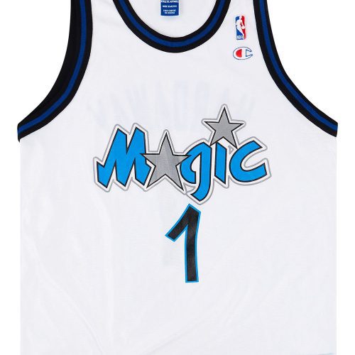 1995-98 ORLANDO MAGIC HARDAWAY #1 CHAMPION JERSEY (HOME) L