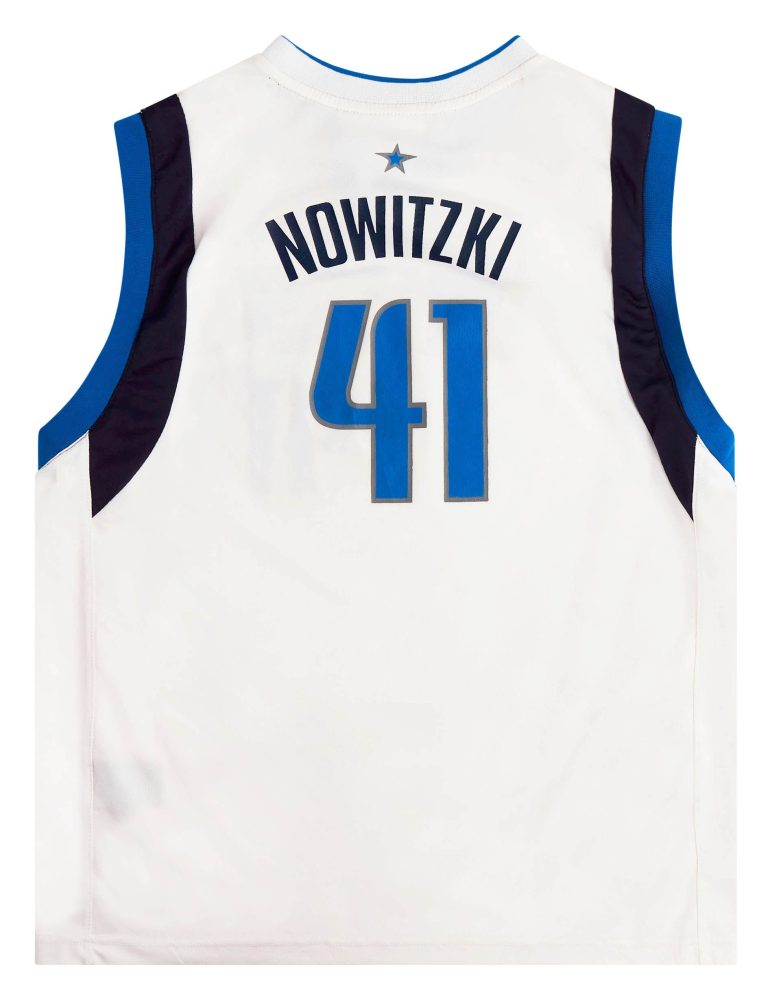 2010-14 DALLAS MAVERICKS NOWITZKI #41 ADIDAS JERSEY (HOME) Y 2 MAVH1005Back