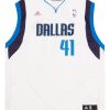 2010-14 DALLAS MAVERICKS NOWITZKI #41 ADIDAS JERSEY (HOME) Y 5 MAVH1005Front