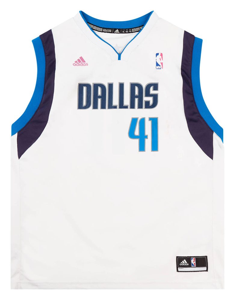 2010-14 DALLAS MAVERICKS NOWITZKI #41 ADIDAS JERSEY (HOME) Y 1 MAVH1005Front