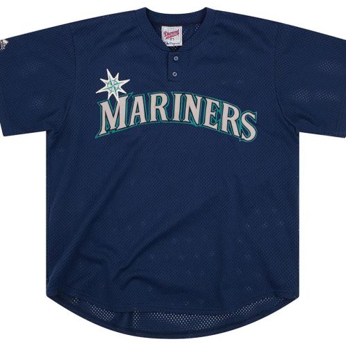 1990's SEATTLE MARINERS MAJESTIC TRAINING JERSEY L