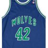 1994-95 MINNESOTA TIMBERWOLVES MARSHALL #42 CHAMPION JERSEY (AWAY) L 5 MTWA9401Front