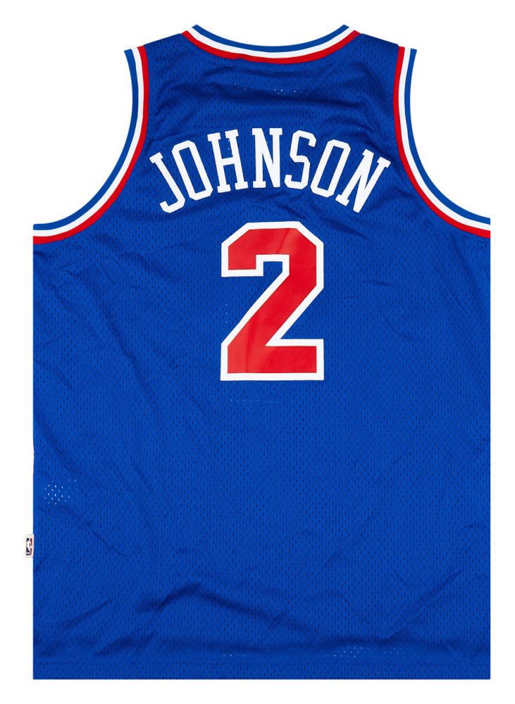 1993 NBA ALL-STAR GAME JOHNSON #2 ADIDAS HARDWOOD CLASSICS SWINGMAN JERSEY L - W/TAGS 2 NBAACC03Back