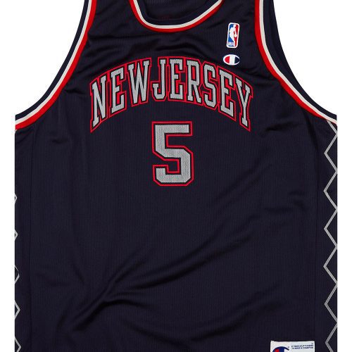 2001-02 NEW JERSEY NETS KIDD #5 CHAMPION JERSEY (AWAY) XL