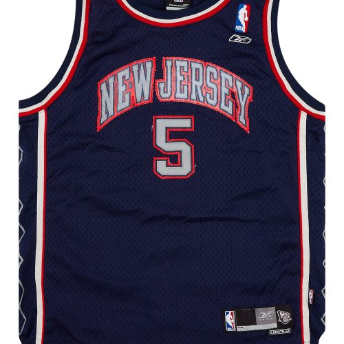 2004-06 NEW JERSEY NETS KIDD #5 REEBOK SWINGMAN JERSEY (AWAY) Y