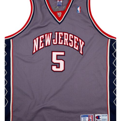 2001-02 AUTHENTIC NEW JERSEY NETS KIDD #5 CHAMPION JERSEY (ALTERNATE) 3XL
