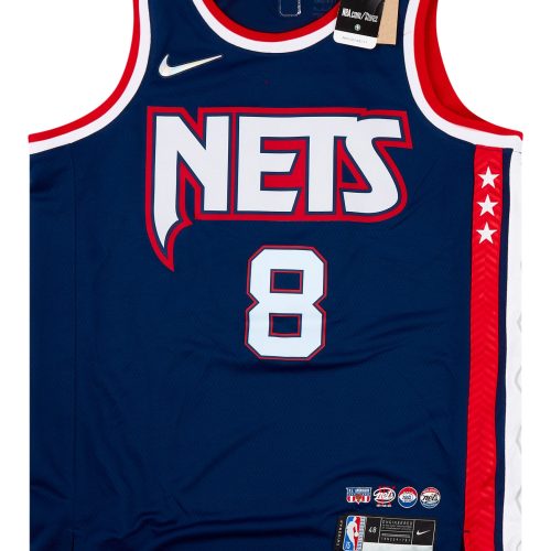 2021-22 BROOKLYN NETS MILLS #8 NIKE SWINGMAN JERSEY (ALTERNATE) L - W/TAGS