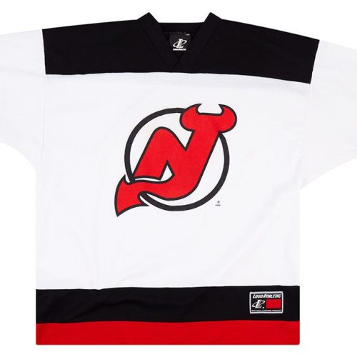 1990's NEW JERSEY DEVILS LOGO ATHLETIC JERSEY (HOME) XL