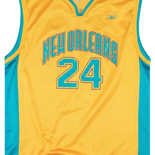 2004-05 NEW ORLEANS HORNETS MASHBURN #24 REEBOK JERSEY (ALTERNATE) L